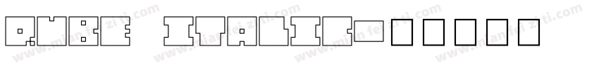 QUBE ITALIC字体转换